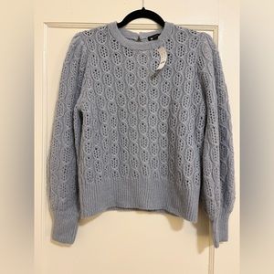 J.Crew Ballon-Sleeve Cable-Knit Sweater